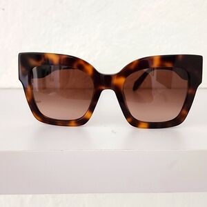 Just Cavalli Havana Women's NWT 52mm Oversized, Square Tortoiseshell Sunglasses.